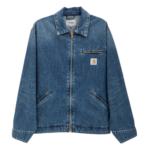 Carhartt Wip OG Detroit Jacket Blue Dark Used Wash I034870 4068584153068 Front Degli Uberti